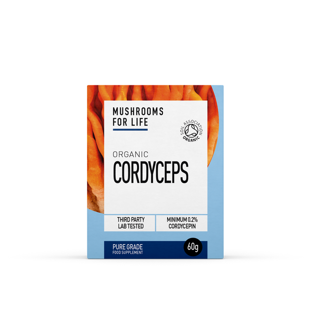 Mushrooms For Life Organic Cordyceps Pure Grade Extract Powder, 60gr
