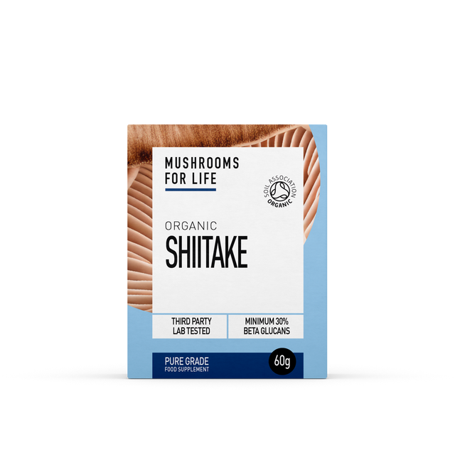 Mushrooms For Life Organic Shiitake Pure Grade Extract Powder, 60gr