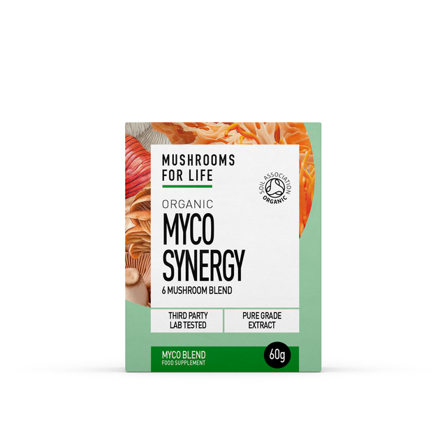 Mushrooms For Life Organic Myco Synergy Myco Blend Powder, 60gr