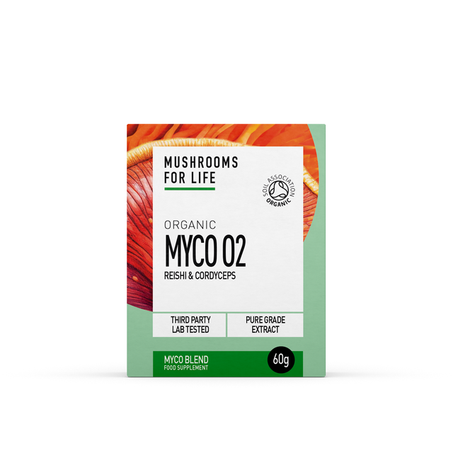 Mushrooms For Life Organic Myco O2 Myco Blend Powder, 60gr