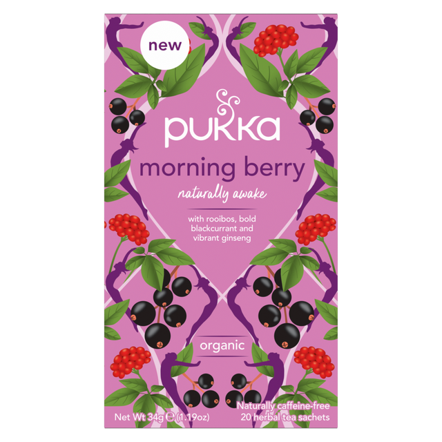 Pukka Morning Berry Tea, 20 Bags