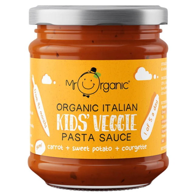 Mr Organic Kids Pasta Sauce- Carrot, Sweet Potato & Courgette, 200gr