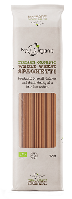 Mr Organic Wholewheat Spaghetti, 500gr