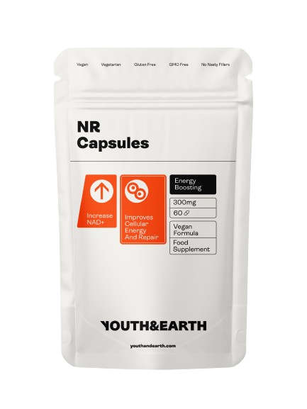 Youth & Earth NR (Nicotinamide Riboside) 300mg, 60 Capsules