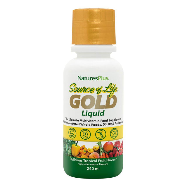 Nature's Plus Source of Life Gold Liquid, 240ml (8 Fl oz)