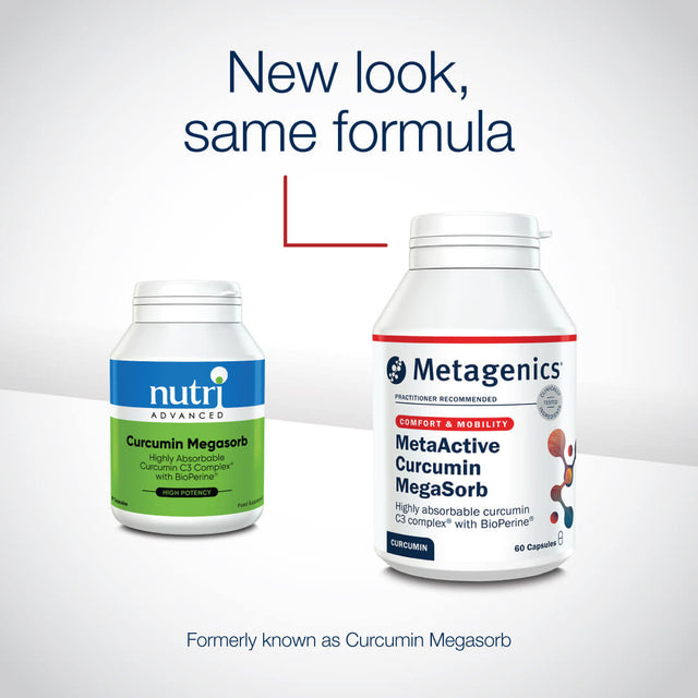 Metagenics MetaActive Curcumin MegaSorb, 60 Capsules