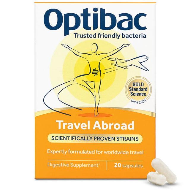 Optibac Probiotics Travelling Abroad, 20 Capsules