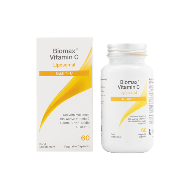 Liposomal capsule containing high-dose Vitamin C with essential phospholipids and sunflower oil