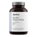 A clear image showing Invivo BioMe Prebio PHGG powder in a jar alongside a spoon