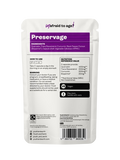 An image displaying the bottle of Youth & Earth Preservage 410mg capsules alongside the supplement packaging, highlighting the natural ingredients and dosage information