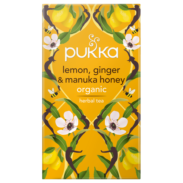 Pukka Lemon, Ginger, & Manuka Honey Tea, 20Bags