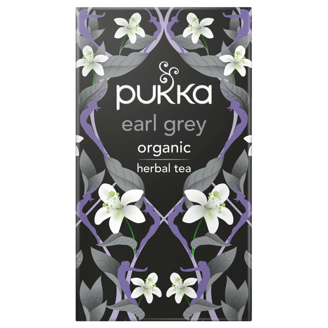 A hand-picked blend of organic Earl Grey tea with bergamot, lavender, and lemon oils in a 20-pack box