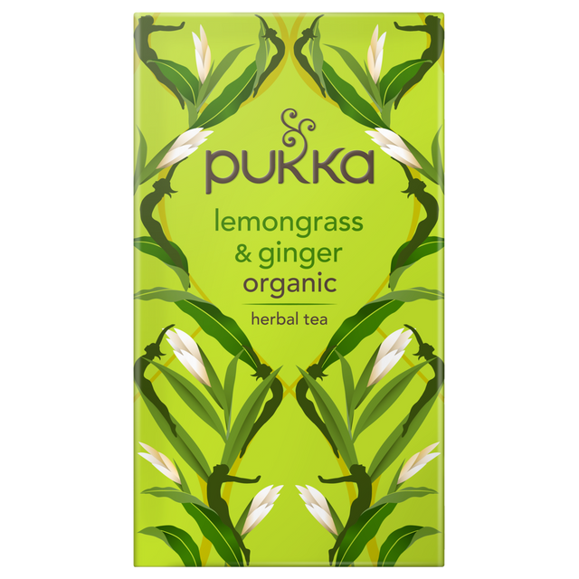 Pukka Organic Lemongrass & Ginger Tea, 20Bags