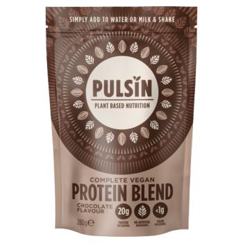 Pulsin Complete Vegan Protein Blend Pea Protein Powder- Chocolate, 280gr