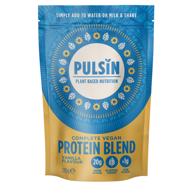 Pulsin Complete Vegan Protein Blend Pea Protein Powder- Vanilla, 270gr