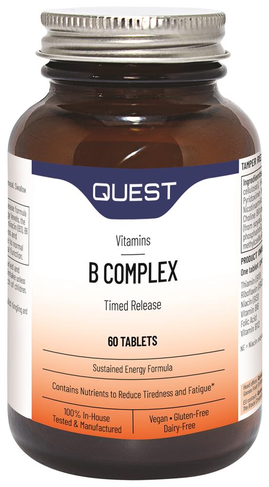 Quest B Complex Timed Release, 60 Tablets