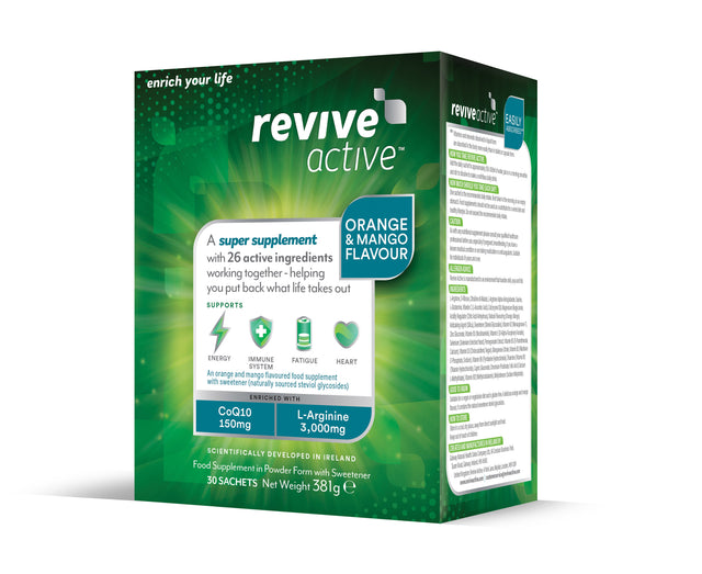 Revive Active 30 Day Box + 20% Extra Free- Orange & Mango, 30 Sachets +6 Extra FREE