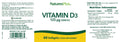 Nature's Plus Vitamin D3, 5000iu, 60 SoftGels