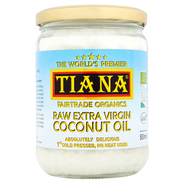 Tiana Raw Extra Virgin Coconut Oil, 500ml