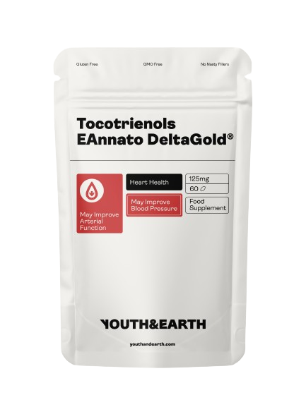 Youth & Earth Tocotrienols EAnnato Delta Gold® - 125mg, 60 softgels