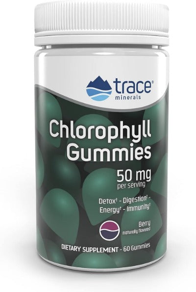 Trace Minerals Chlorophyll Gummies-Berry, 60 gummies