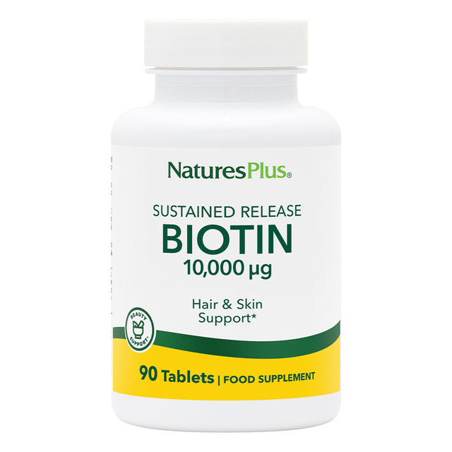 Natures Plus Biotin 10mg sustained-release, 90 Tablets