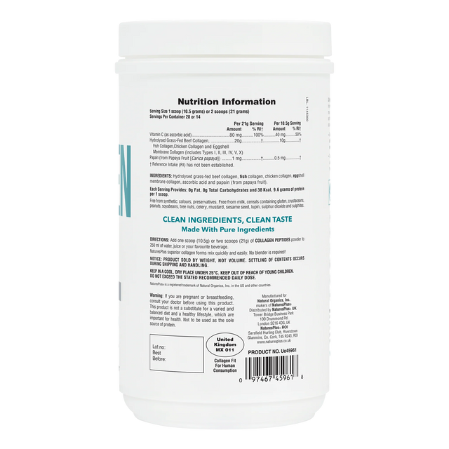 Nature's Plus Collagen Peptides,  280gr