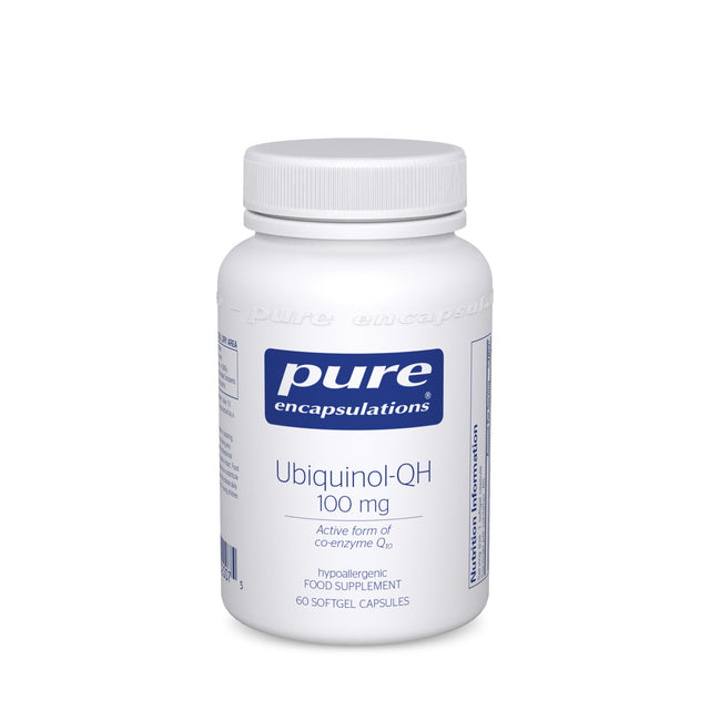 Pure Encapsulations Ubiquinol-QH 100mg, 60 Soft Gels