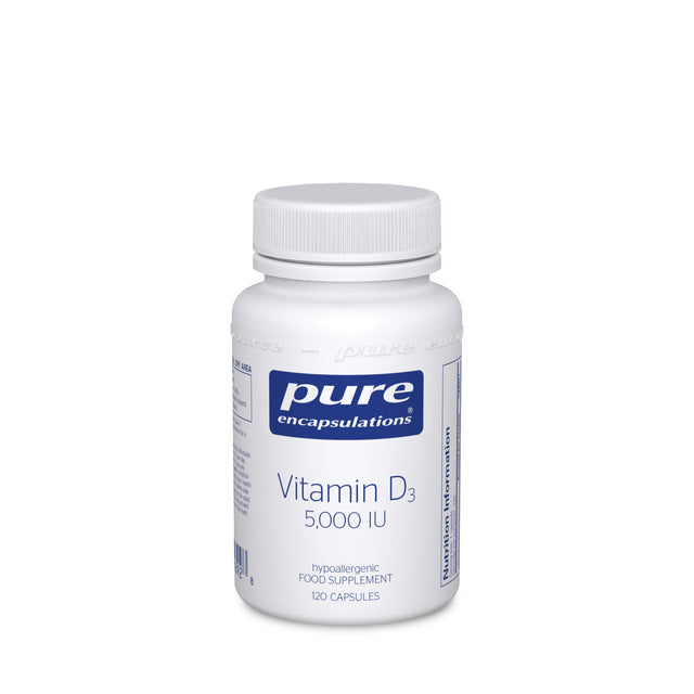 Pure Encapsulations Vitamin D3 5000 IU, 120 Capsules