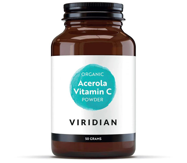 Viridian Organic Acerola Vitamin C Powder, 50gr
