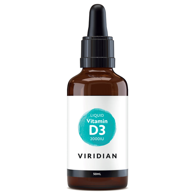 image of product Viridian Liquid Vitamin D3 2000iu Drops - 50ml