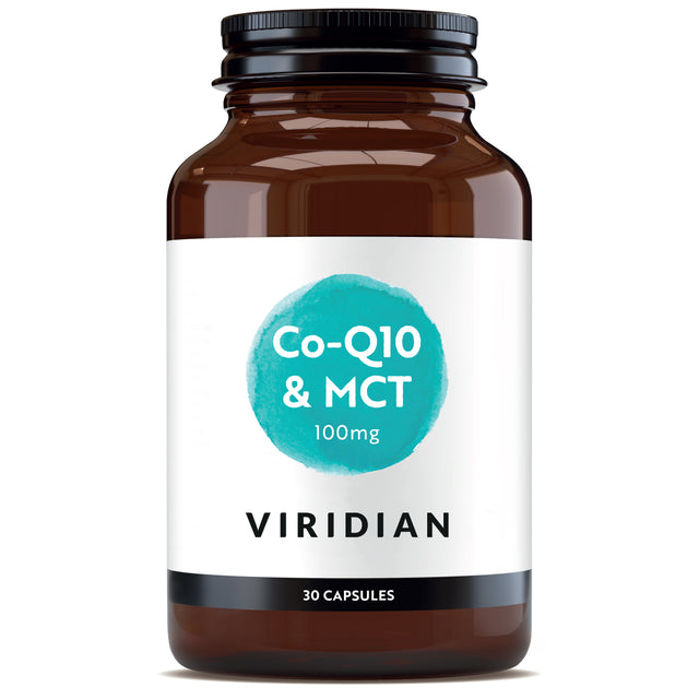 image of product Viridian Co-enzyme Q10 100mg with MCT - 30 Veg Caps