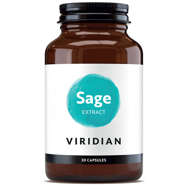 image of product Viridian Sage Leaf Extract 600mg - 30 Veg Caps