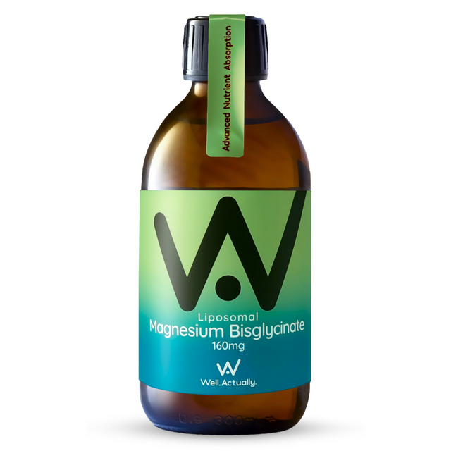 Well Actually Liposomal Magnesium Bisglycinate 160mg, 250ml