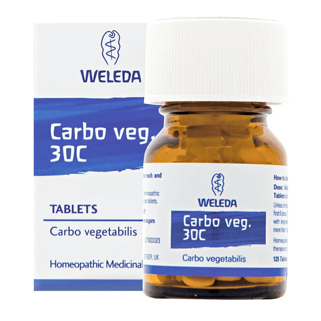 Weleda Carbo Veg 30C, 125 Tablets