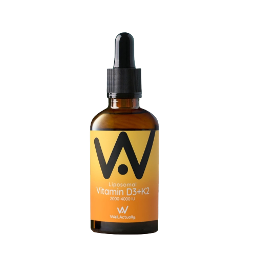 Well Actually Vitamin D3 + K2 - Liposomal, 60ml Orange & Mango