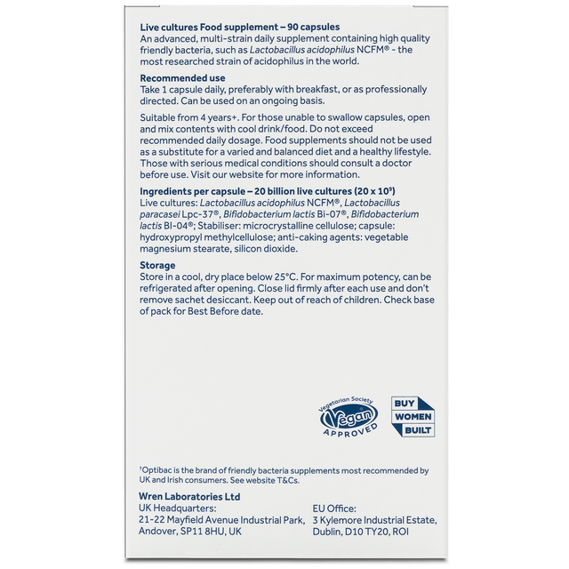 Optibac Probiotics Everyday Probiotic Extra Strength, 90 Capsules