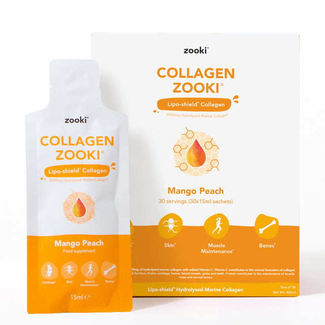 Zooki Collagen- Mango Peach,  30 x 15ml