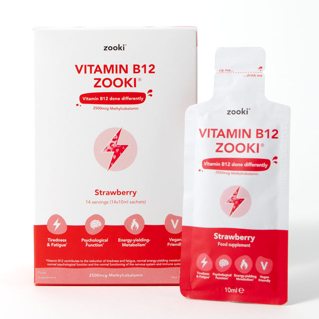 Zooki Vitamin B12- Strawberry,  14 x 10ml