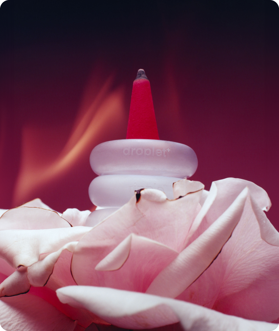 Ripple+ Bonbon Incense ( raspberry + rose) Boost Droplet, 26 Pack | Revital