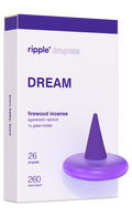Ripple+ Firewood Incense ( agarwood + apricot) Dream Droplet,  26 Pack