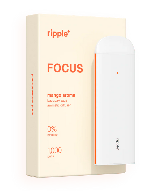 Ripple+ Focus Mango Aroma Zero Nicotine Diffuser, 56gr - 18+ Only