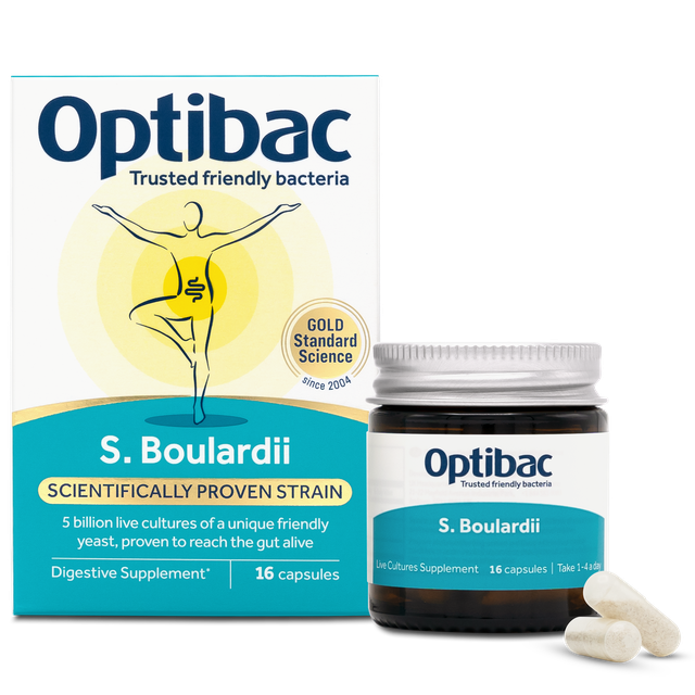 Optibac Probiotics Saccharomyces Boulardii, 16 Capsules