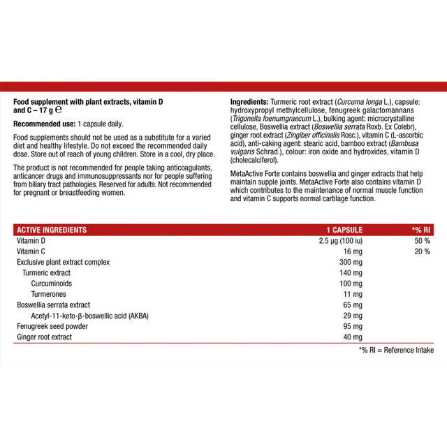 Metagenics MetaActive Forte® 30 Capsules