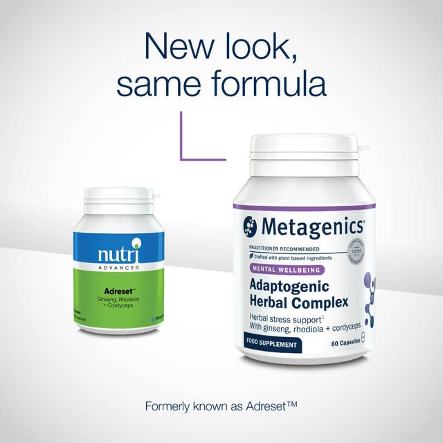 Metagenics Adaptogenic Herbal Complex (formally Adreset), 60 Capsules