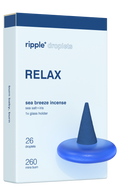 Ripple+ Sea Breeze Incense ( sea salt + iris) Relax Droplet,  26 Pack