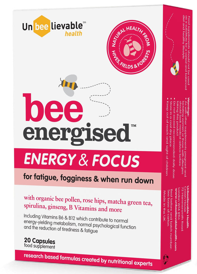Unbeelievable Health Bee Energised, 20 Capsules