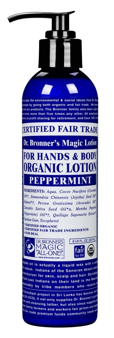 Dr Bronner Organic Hand & Body Lotion, 237ml, Peppermint