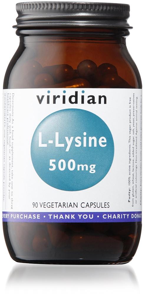 Viridian L-Lysine, 500mg, 90 VCapsules