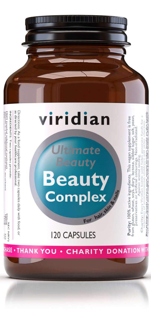 Viridian Ultimate Beauty Hair, Skin & Nails Complex, 120 Capsules